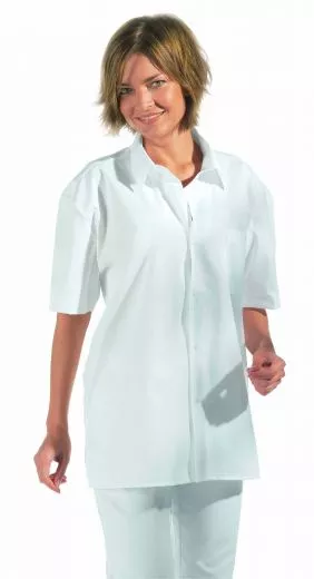 Bluse weiss 1/2 Arm 100% Baumwolle L12/628