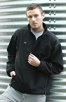 Softshell Jacke, wind-und wasserdicht, schwarz, Gr.S-3XL