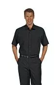 Herrenhemd weiss, schwarz, chocolate, Stretch 1/2 Arm