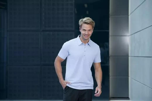 Poloshirt fr Herren, schwarz, bleu, weiss Gr.S-3XL 6627