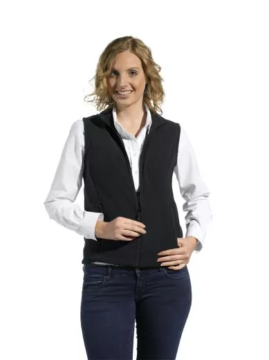 Damen Fleeceweste, schwarz, marine, winddicht 10/2473