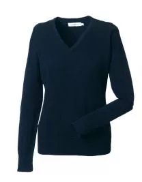 Damenpullover V-Ausschnitt, Gr.XXS-4XL, schwarz oder dunkelblau