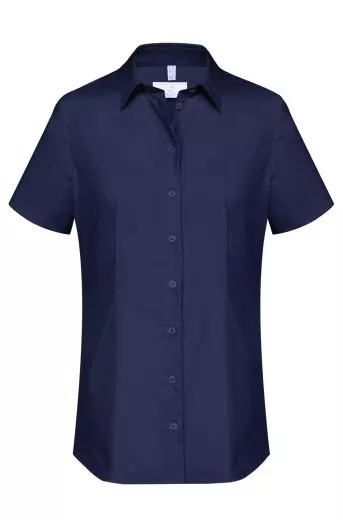 Damenbluse 1/2 Arm weiss oder farbig Gr.32-52 BASIC regular fit