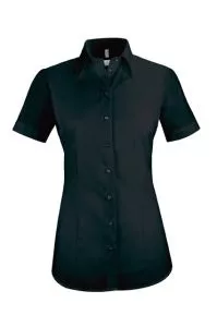 Damenbluse 1/2 Arm weiss oder farbig Gr.32-52 BASIC regular fit