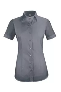Damenbluse 1/2 Arm weiss oder farbig Gr.32-52 BASIC regular fit