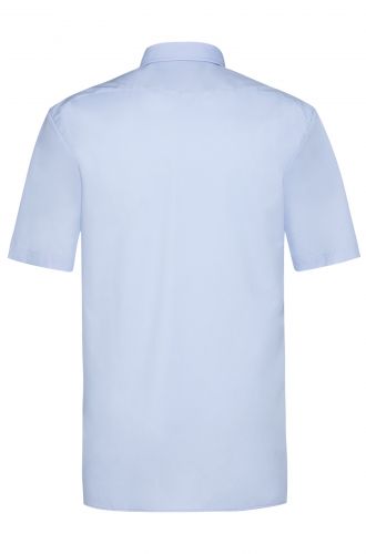 Herrenhemd 1/2 Arm weiss oder farbig elastisch Gr. 35/36-49/50 BASIC regulr fit