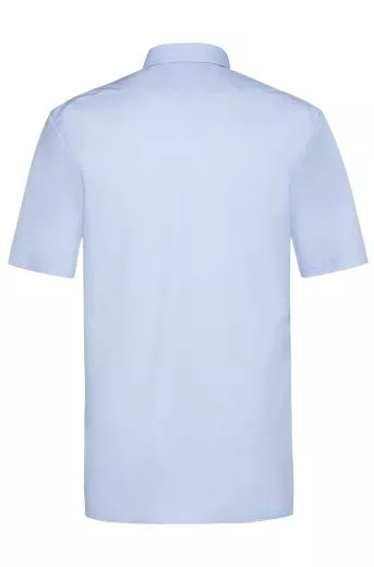 Herrenhemd 1/2 Arm weiss oder farbig elastisch Gr. 35/36-49/50 BASIC regulr fit