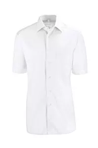 Herrenhemd 1/2 Arm weiss oder farbig elastisch Gr. 35/36-49/50 BASIC regulr fit