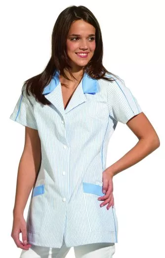 Kasack farbig gestreift 65% Poly./35% Bw L08/559
