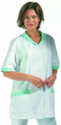 Kasack weiss/farbig 65% Poly./35% Bw L08/800