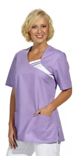 moderner Kasack mit kontrasfarbigem Einsatz Gr. XS-XXL