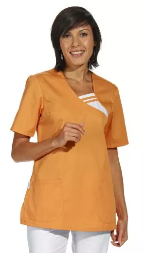 moderner Kasack mit kontrasfarbigem Einsatz Gr. XS-XXL