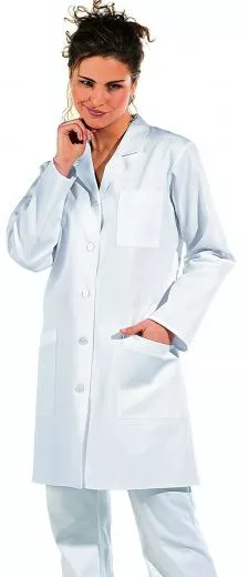 L08/471 Kurzmantel weiss 100% Bw.-Feinkper
