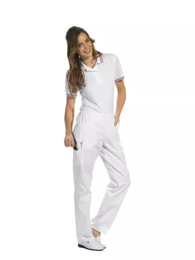 Berufshose, Gummizug, weiss oder farbig Gr. XS-3XL L 12/2370