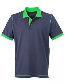 Herren Poloshirt mit Kontrast. Verschiedene Farben und Gren