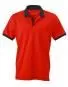 Herren Poloshirt mit Kontrast. Verschiedene Farben und Gren