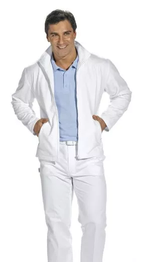 Herren Sweatjacke 1/1 Arm wei12/1095