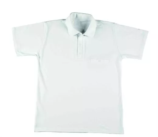 Polo Shirt, UNISEX, weiss L08/241 W