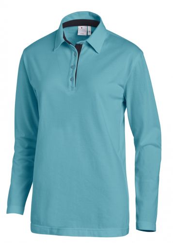 Polo Shirt UNIEX farbig mit Kontrast langarm