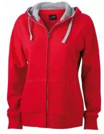 Sweatjacke fr Damen mit Kapuze und Taschen