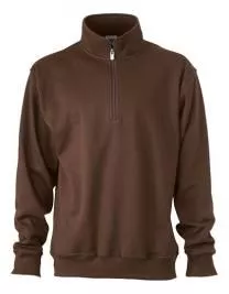 Sweatshirt mit Stehkragen und Reiverschluss bis Gr. 4XL
