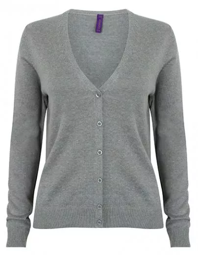 Cardigan f�r Damen Gr.XXS-4XL, V-Ausschnitt