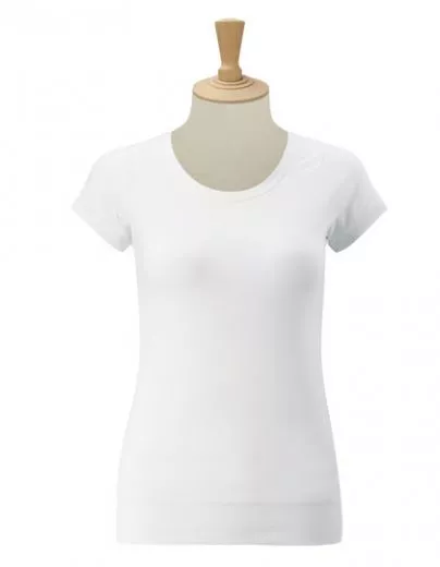 Shirt mit breitem Saum