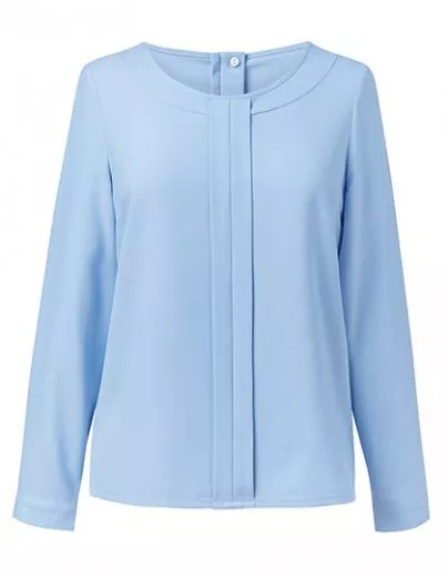 Bluse mit Vorderfalte