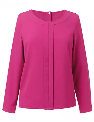 Bluse mit Vorderfalte