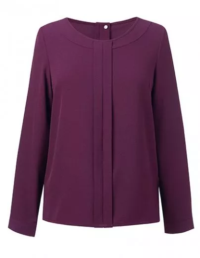 Bluse mit Vorderfalte