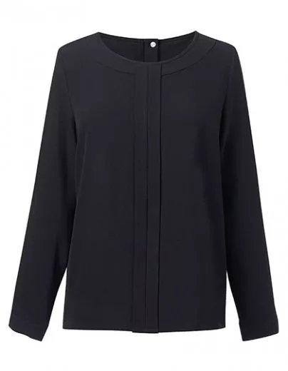 Bluse mit Vorderfalte