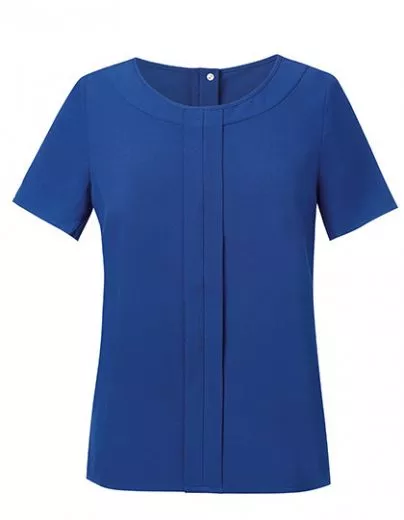 Bluse mit Vorderfalte 1/2 Arm