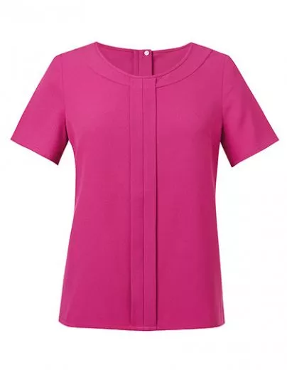 Bluse mit Vorderfalte 1/2 Arm