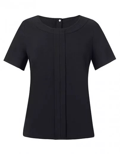 Bluse mit Vorderfalte 1/2 Arm