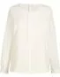 Bluse mit Vorderfalte in wei oder cream