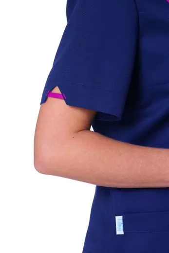 Kasack farbig mit Kontrasten