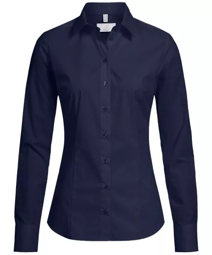 Damen-Bluse 1/1 SlimFit Basic