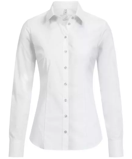 Damen-Bluse 1/1 SlimFit Basic