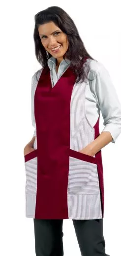 berwurfschrze Chasuble weiss/farbig 65% Poly./35% Bw. L08/264