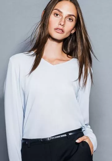 Damen Crep Shirt