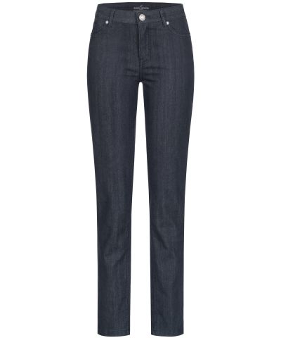 Damen 5 Pocket Jeans in blau oder schwarz