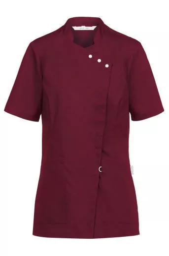 Damenkasack 1/2 Arm asymmetrische Druckknopfleiste verschiedene Farben