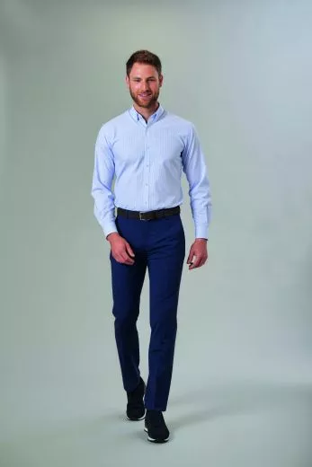 Herrenhose kariert slim Fit