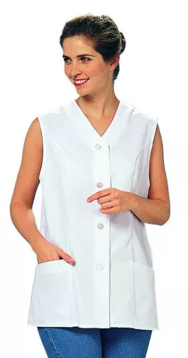 Kasack weiss 65% Poly./35% Bw L04/843