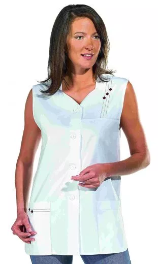 Kasack weiss oder farbig ohne Arm L04/472