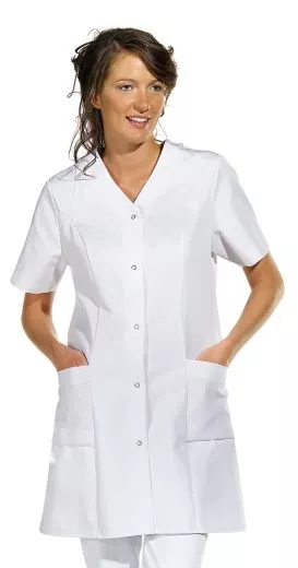Longkasack weiss 65% Poly./35% Bw L09/459 W