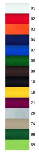 Latzschrze farbig 65 cm lang 65% Poly./35% Bw L11/155