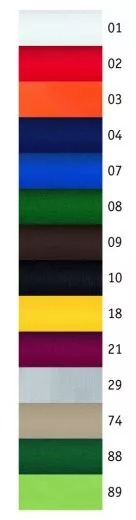 Latzschrze farbig 65 cm lang 65% Poly./35% Bw L11/155