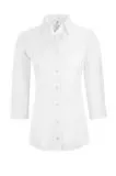 Damenbluse 3/4 Arm, weiss Gr. 32-54 BASIC regular fit Damenbluse 3/4 Arm, weiss Gr. 32-54 BASIC regular fit