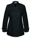 Damen-Kochjacke Regular fit schwarz Damen-Kochjacke Regular fit schwarz